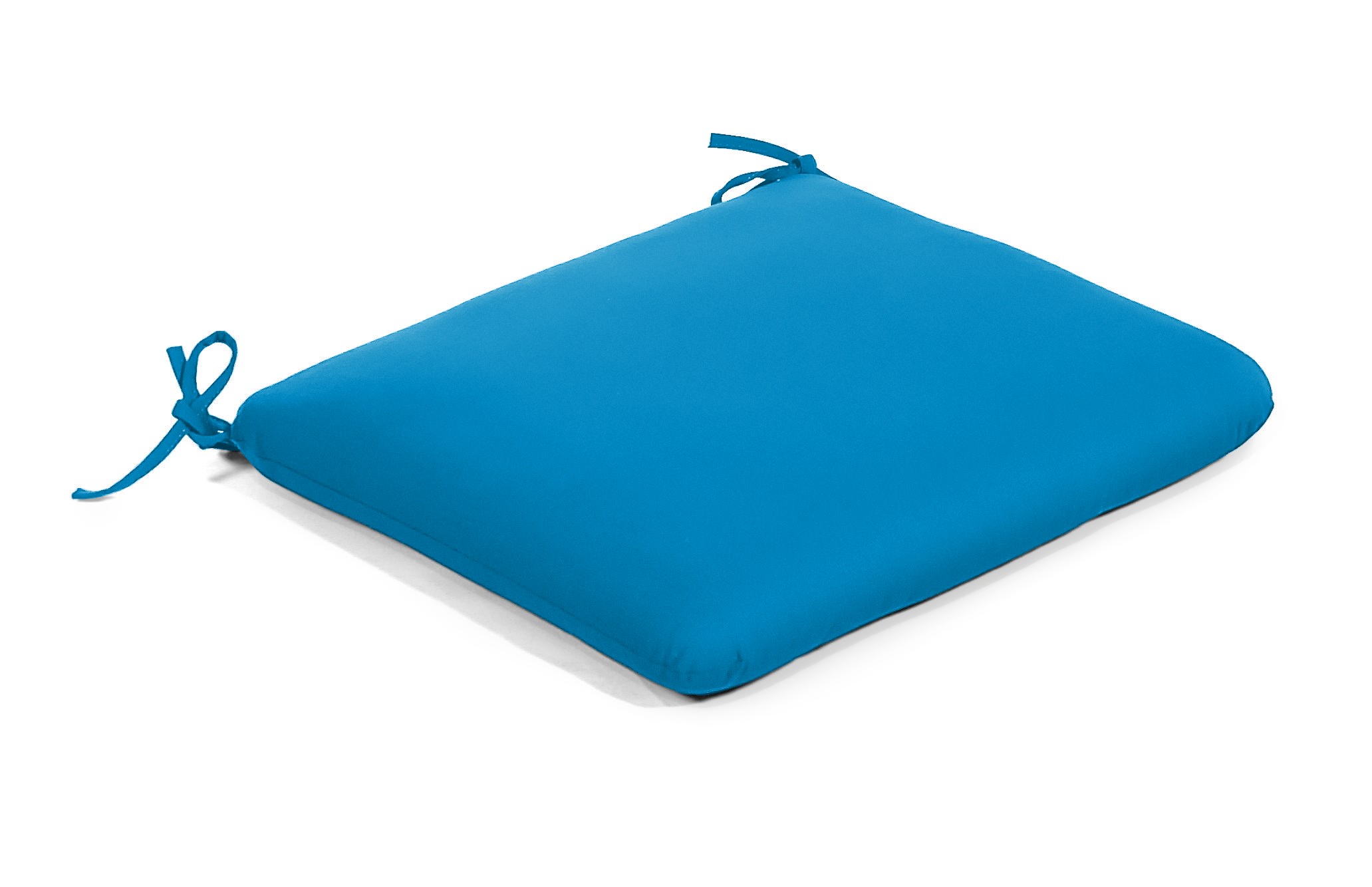 20 x 18 Knife Edge Chair Pad Canvas Pacific Blue Clearance