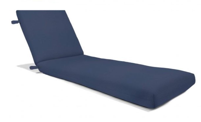 72 x 23 Deluxe Cast Aluminum Chaise Canvas Navy Clearance