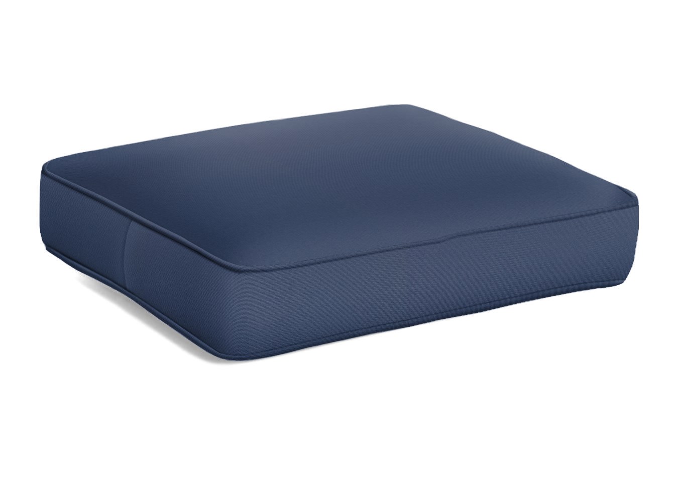 Kingsley Bate Chelsea Ottoman Cushion Canvas Navy Clearance