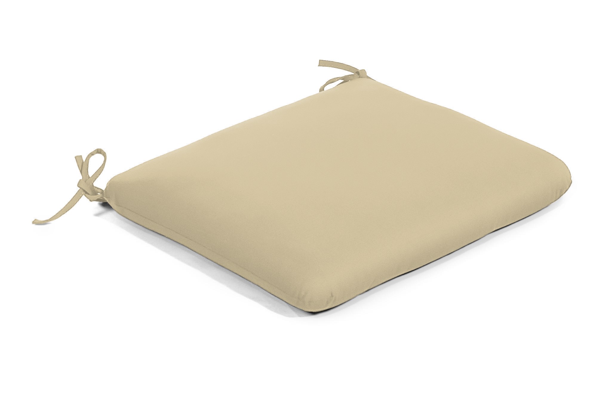 20 x 18 Knife Edge Chair Pad Canvas Antique Beige Clearance